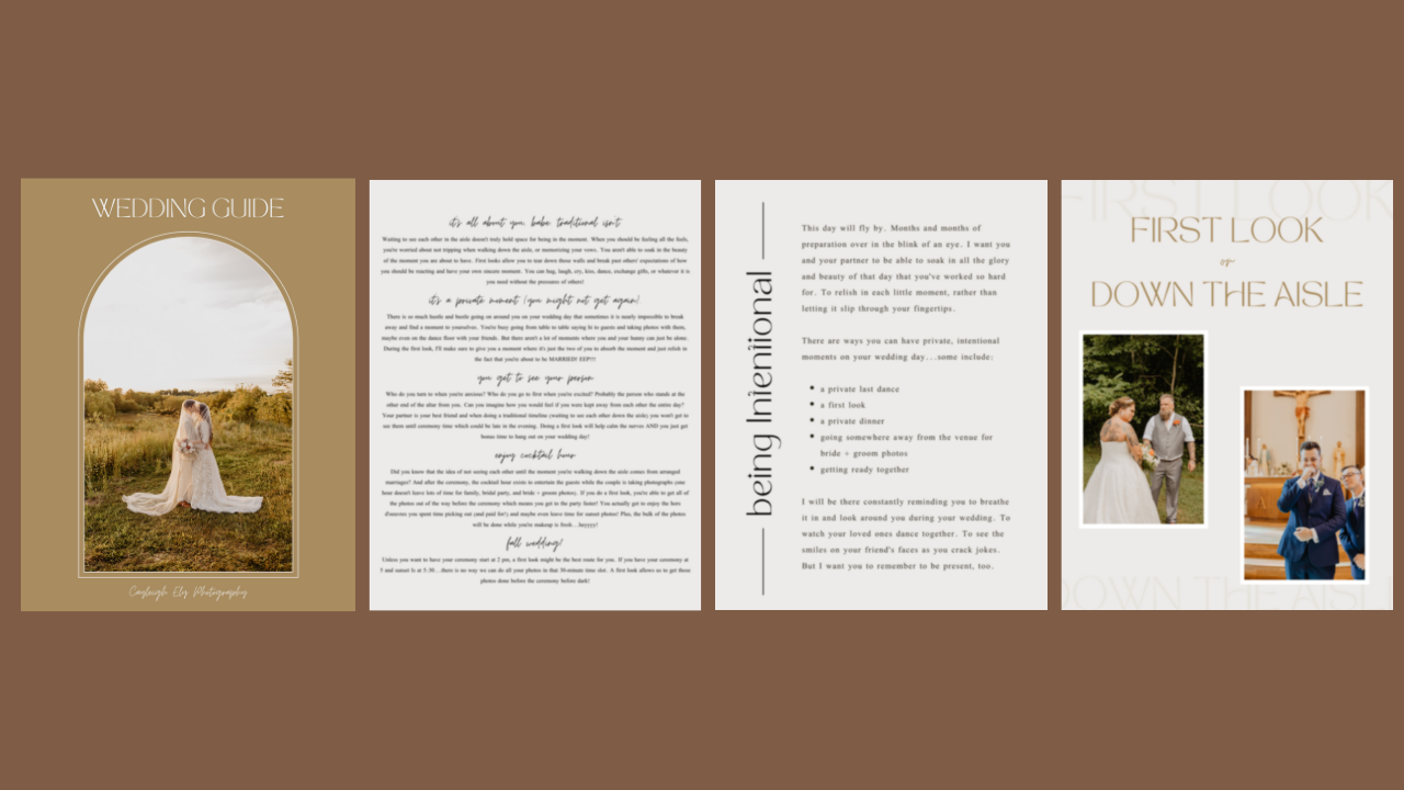 Wedding Welcome Guide Template