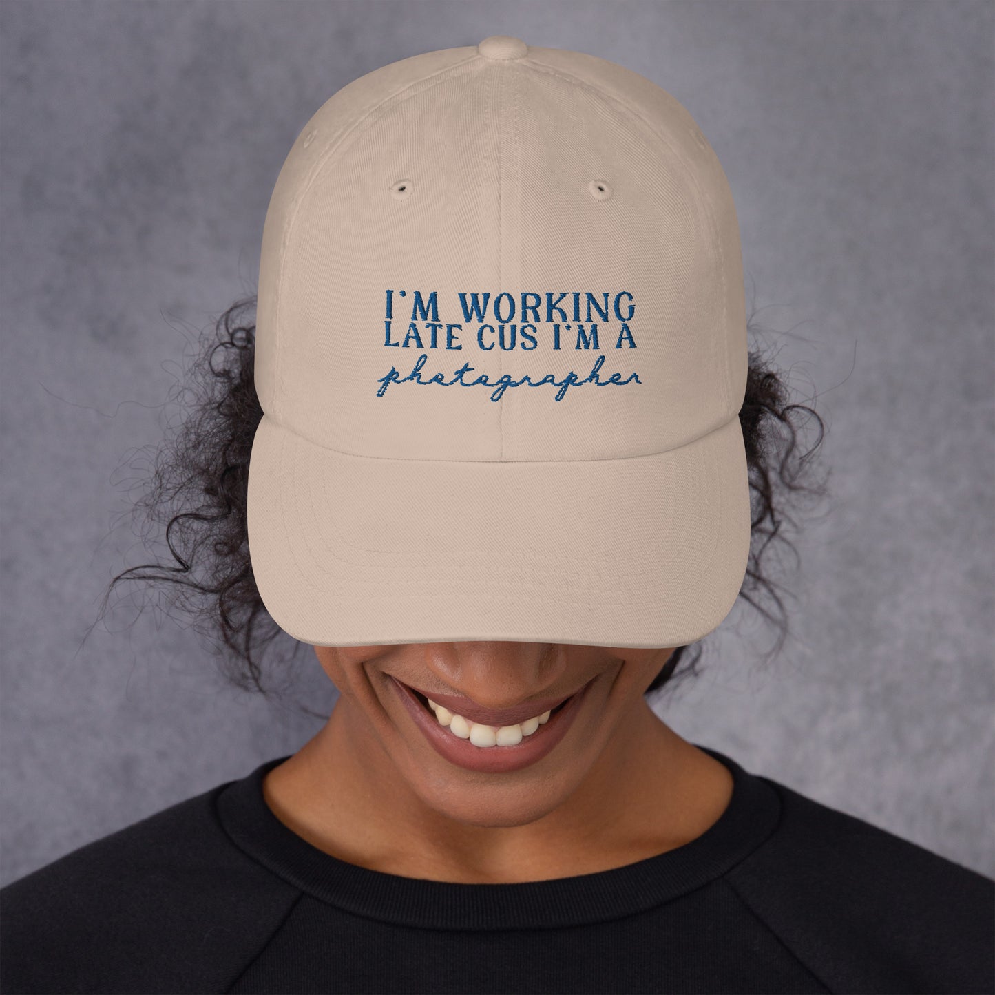 I'm Working Late Baseball Cap