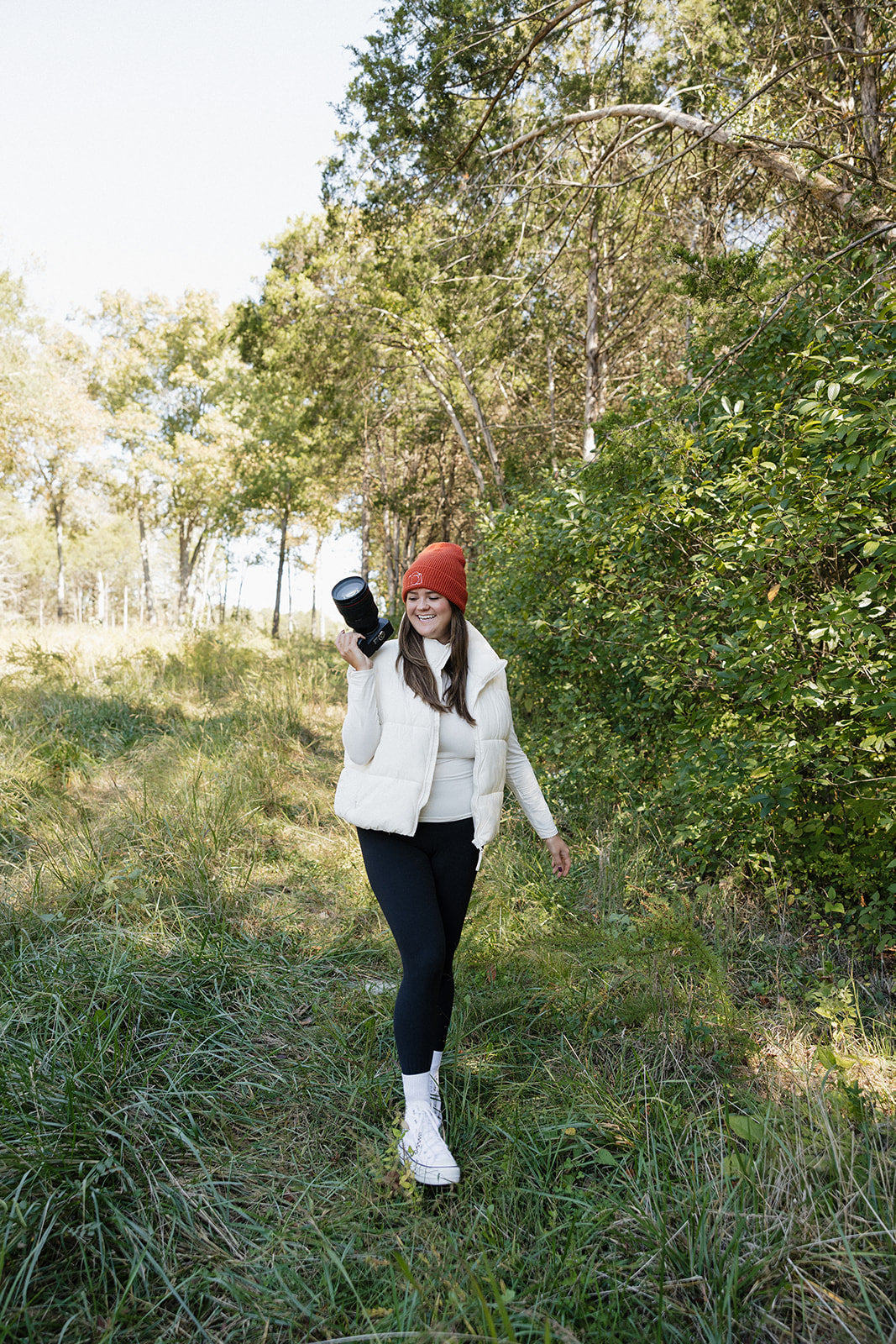 Waffle Knit Embroidered Beanie