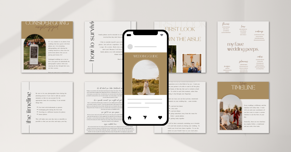 Wedding Welcome Guide Template