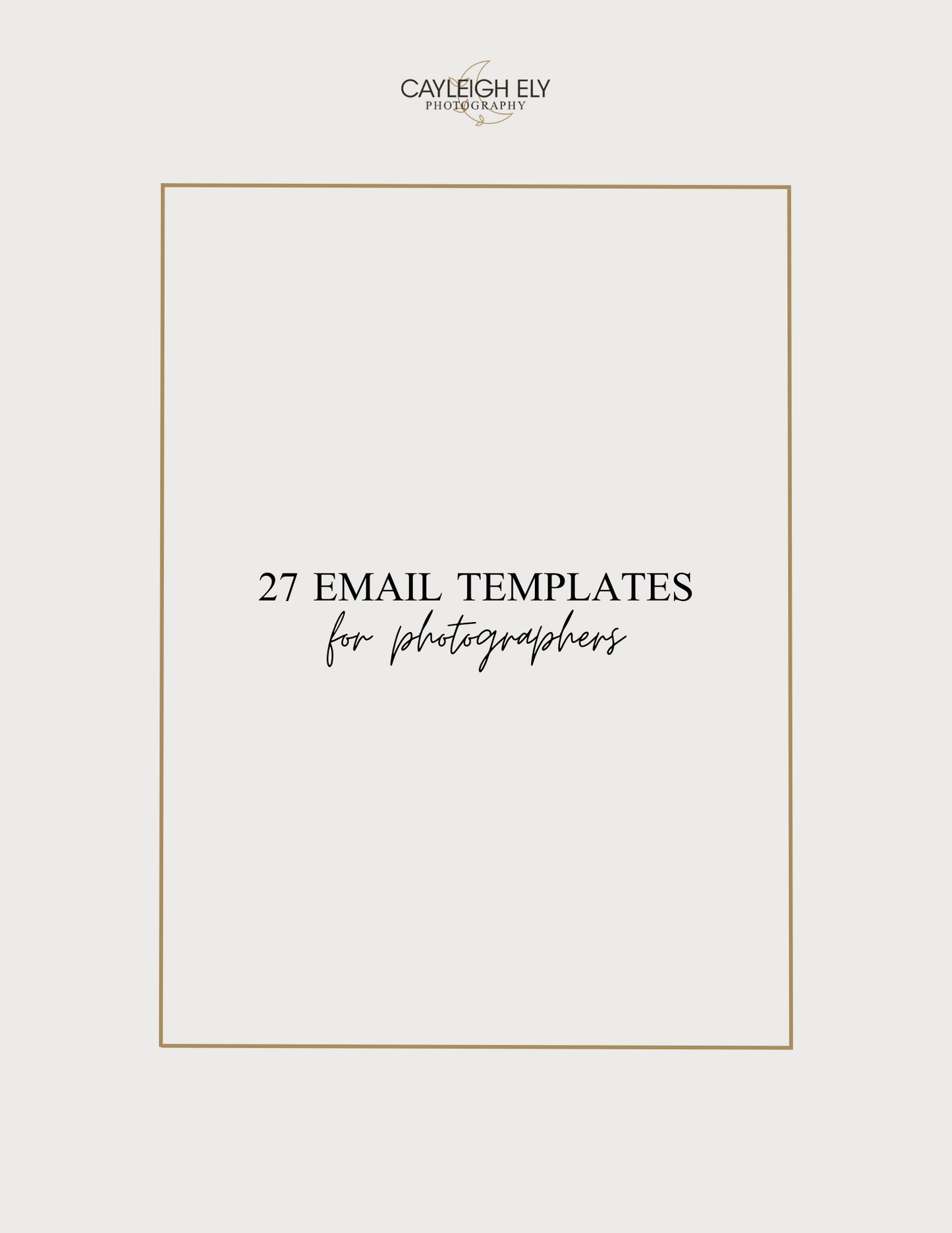 27 Email Templates for Photographers