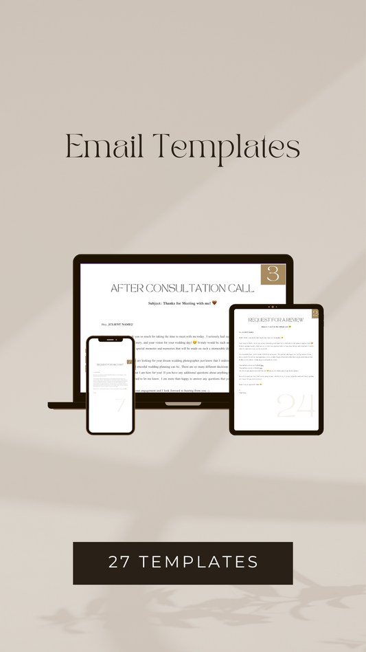 27 Email Templates for Photographers